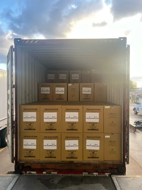 BioShell-TeedUpCups shipment container