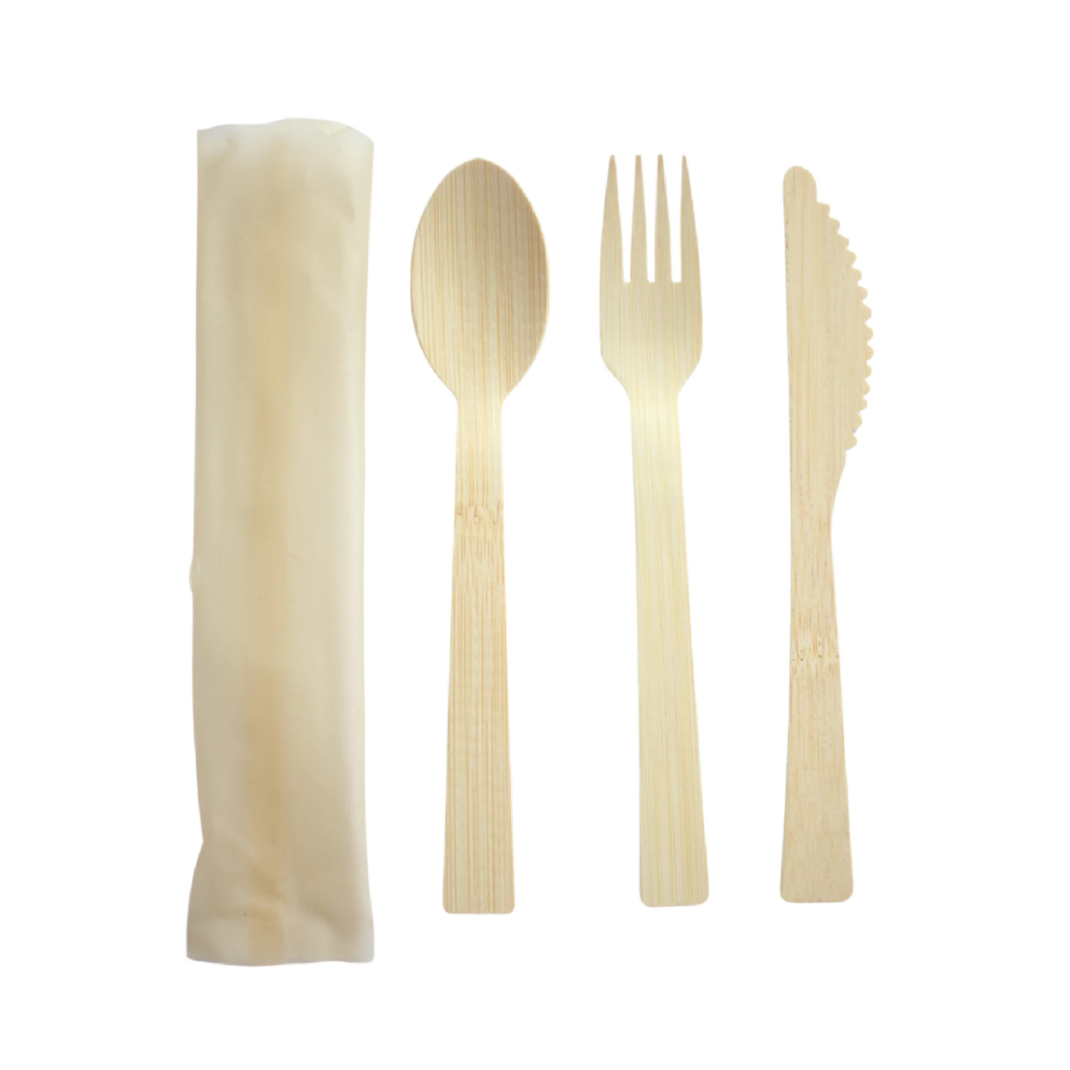 BioShell Bamboo and birch cutlery